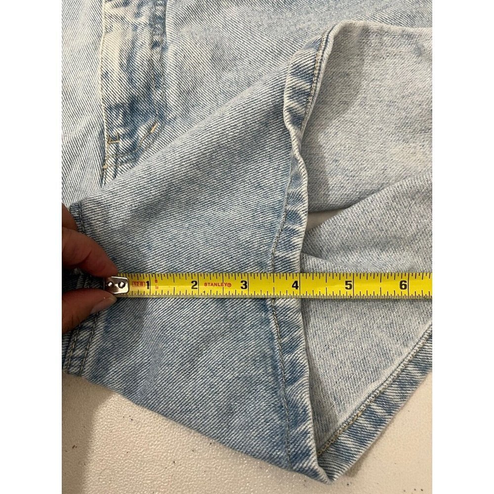 Halston Vintage High Waist Mom Denim Shorts Light Wash Size 6 - Picture 14 of 14